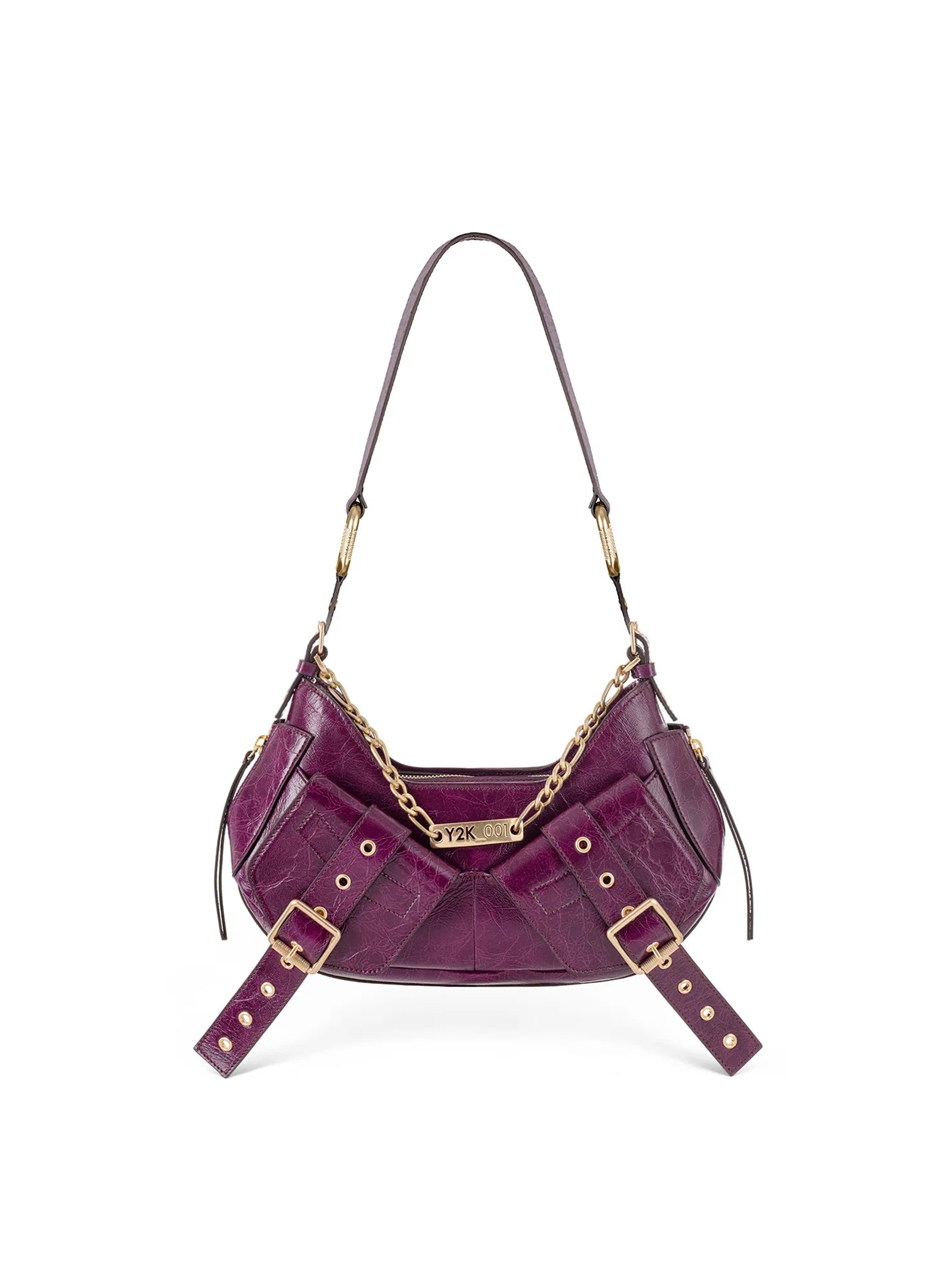 Borsa a spalla Y2K.001<BR/> FBBP70001WSH -UVA/ORO BIASIA 