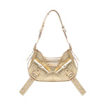 Borsa a spalla y2k002  iin pelle bovina FBBP70002MET -ORO/ORO BIASIA 