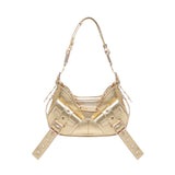 Borsa a spalla y2k002  iin pelle bovina FBBP70002MET -ORO/ORO BIASIA 