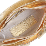 Borsa a spalla y2k002  iin pelle bovina FBBP70002MET -ORO/ORO BIASIA 