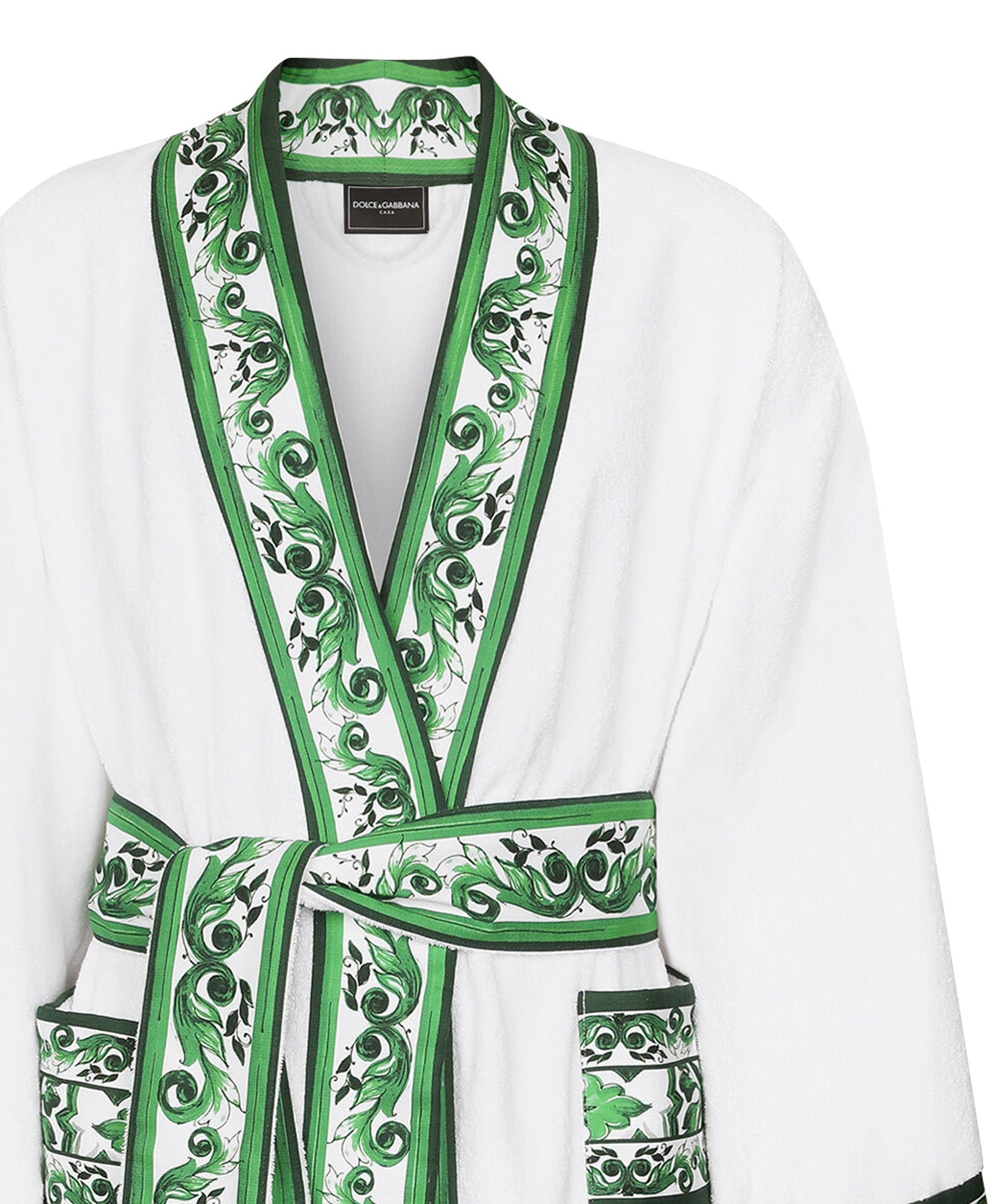 Accappatoio in cotone Maiolica TCF010 TCAGNUV024 DOLCE & GABBANA HOME 