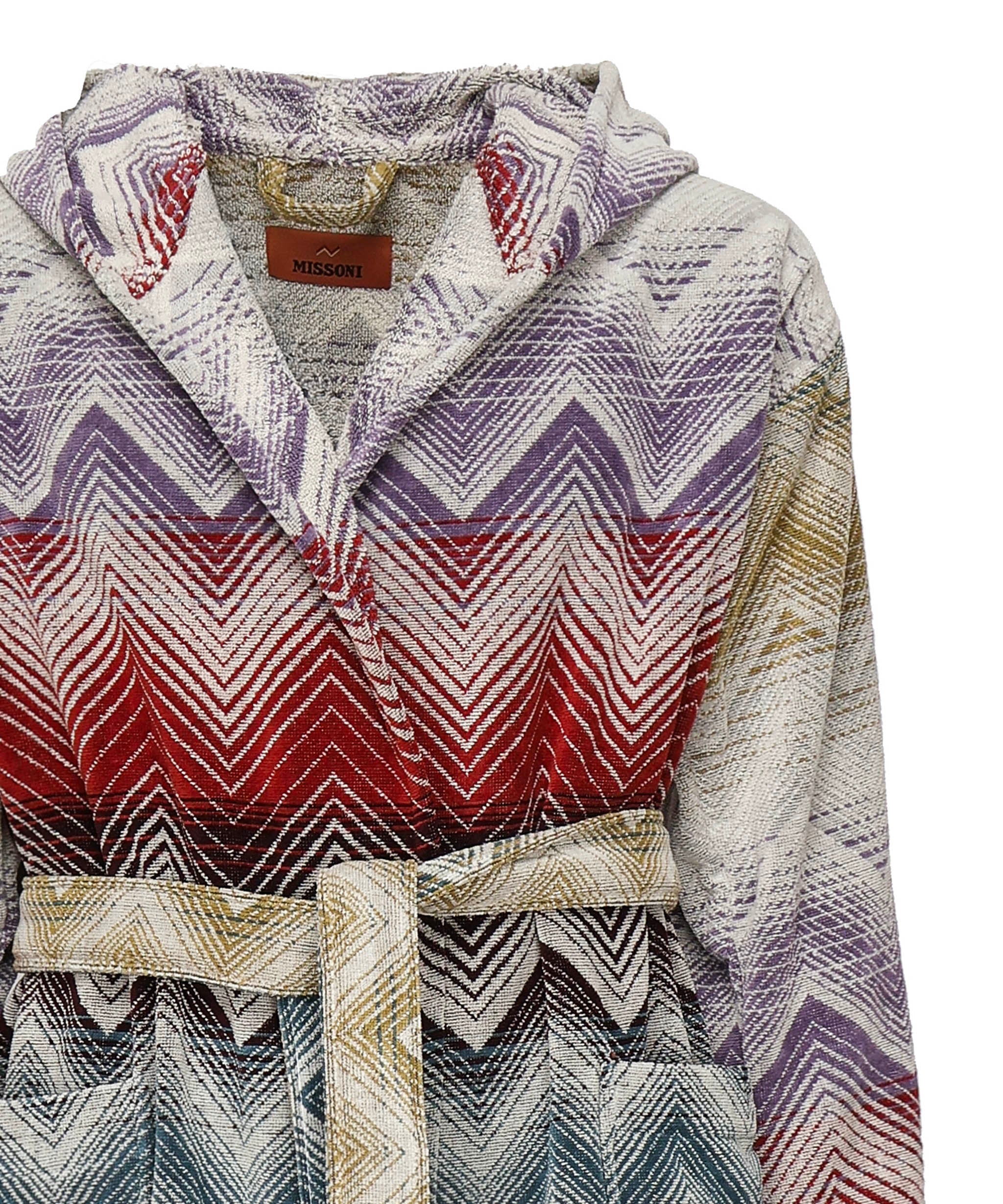 Accappatoio Chandler in spugna di cotone 1E3AC99105 100 MISSONI HOME 