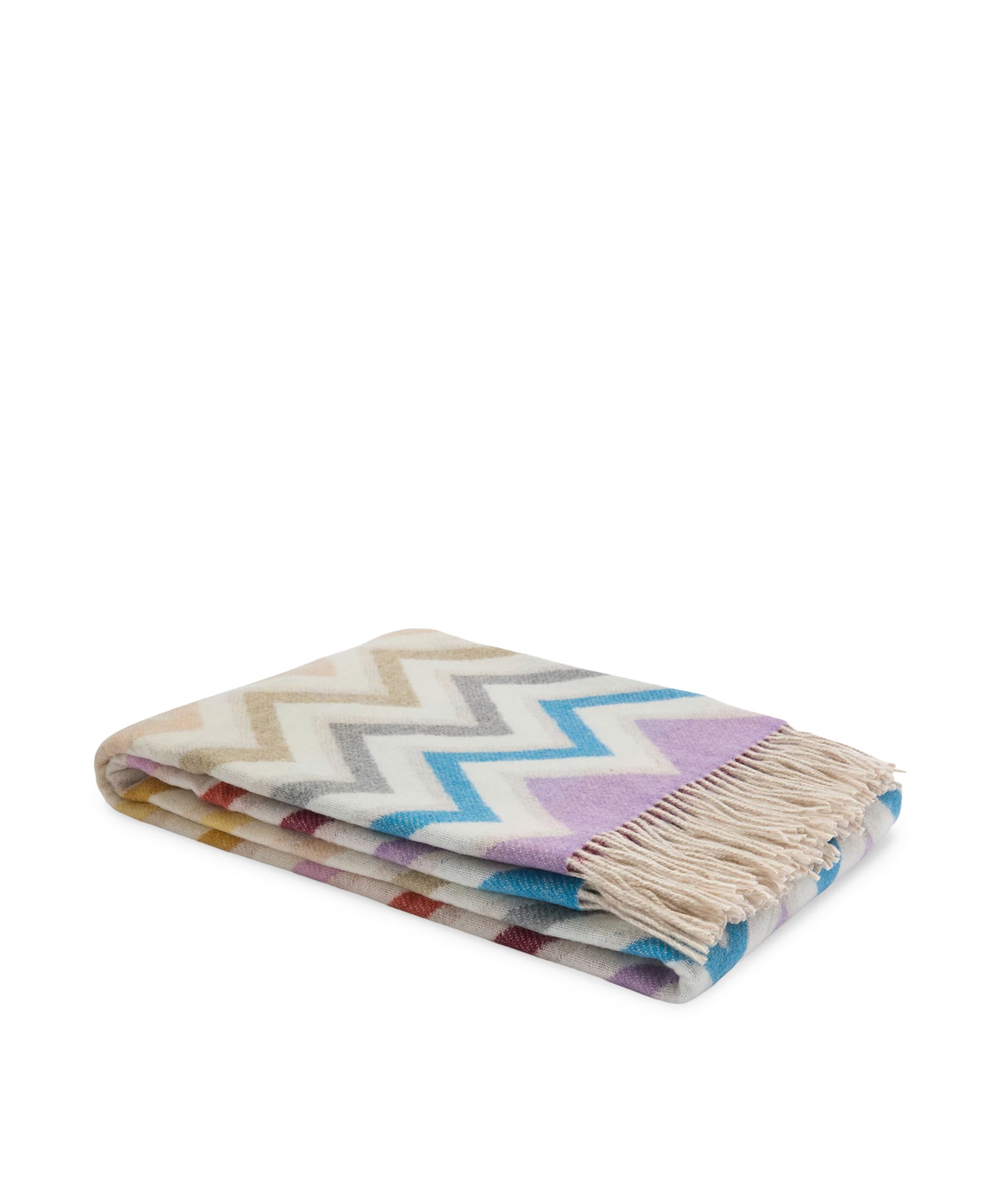 Plaid Watamu in misto lana zig zag 1E3PL99110 100 MISSONI HOME 