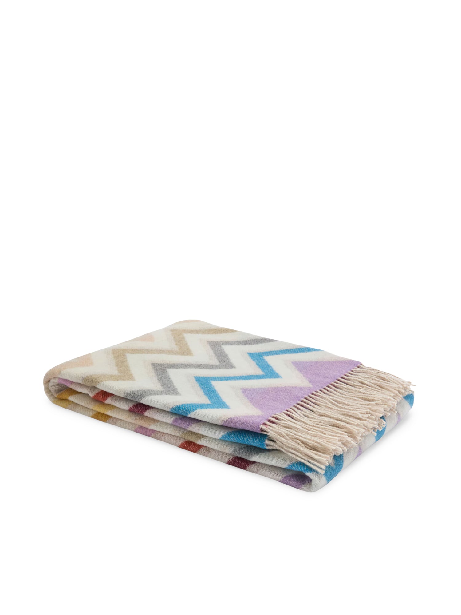 Plaid Watamu in misto lana zig zag 1E3PL99110 100 MISSONI HOME 