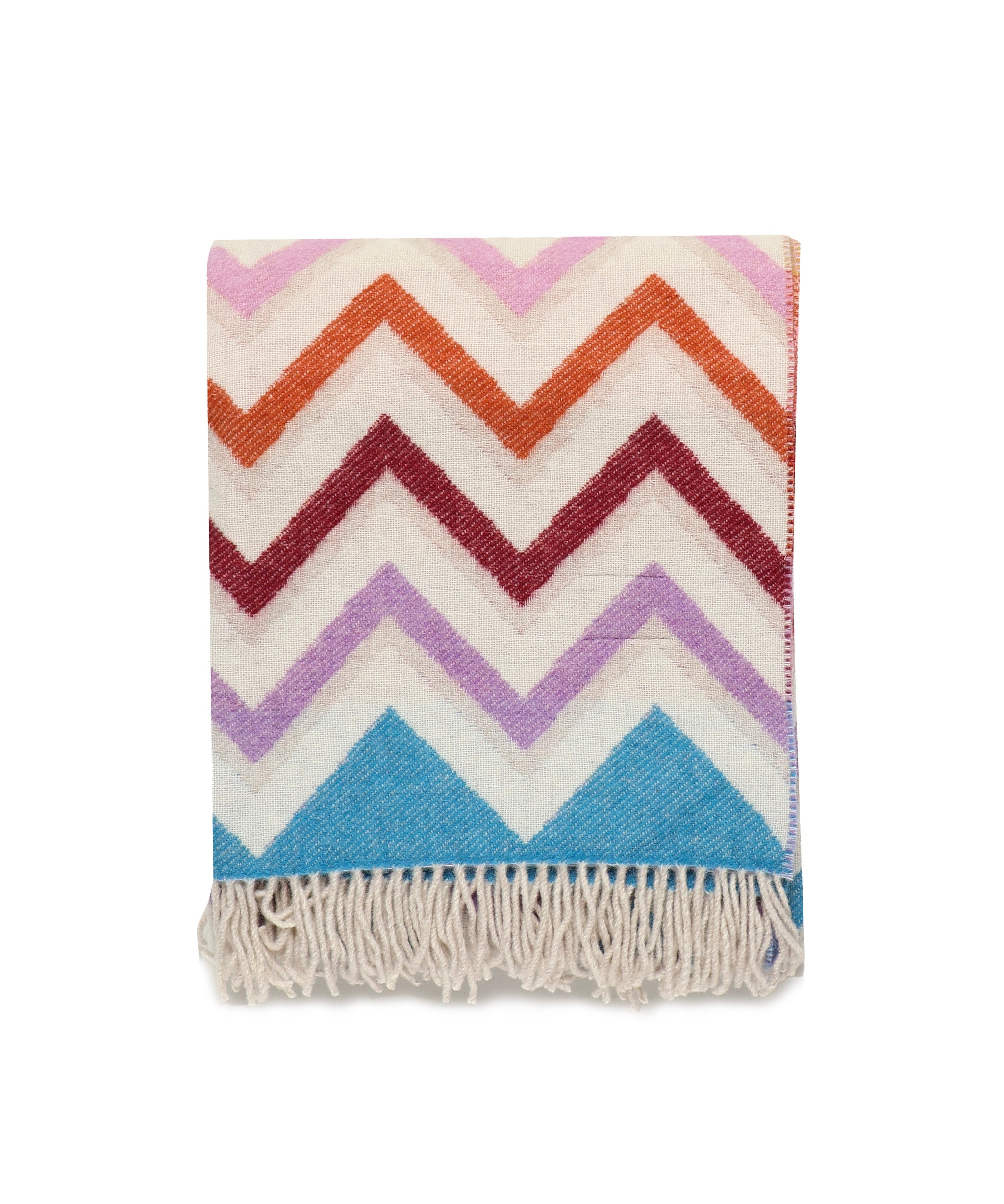 Plaid "watamu" in misto lana 1E3PL99110 100 MISSONI HOME 