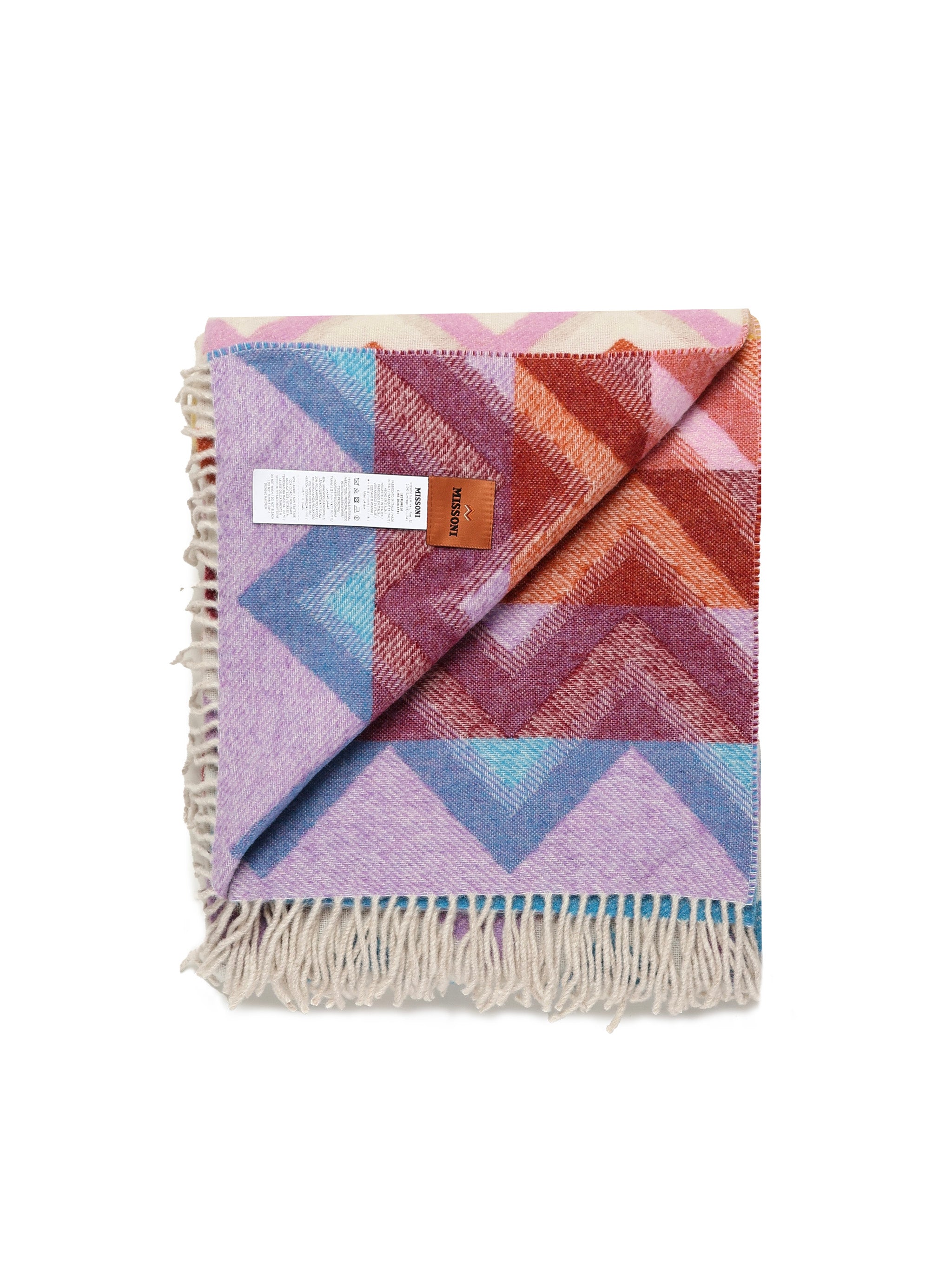 Plaid "watamu" in misto lana 1E3PL99110 100 MISSONI HOME 
