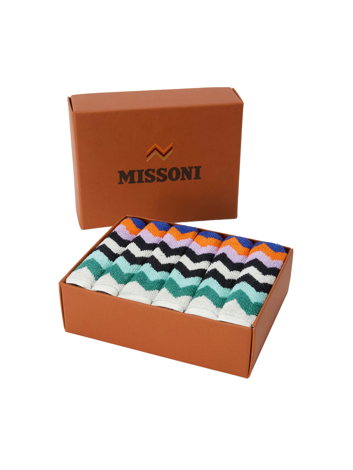 Set da sei di lavette Best in cotone 1E3SP99183 100 MISSONI HOME 