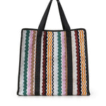 Borsa Aura in cotone zig zag 1F3OG00005 100 MISSONI HOME 