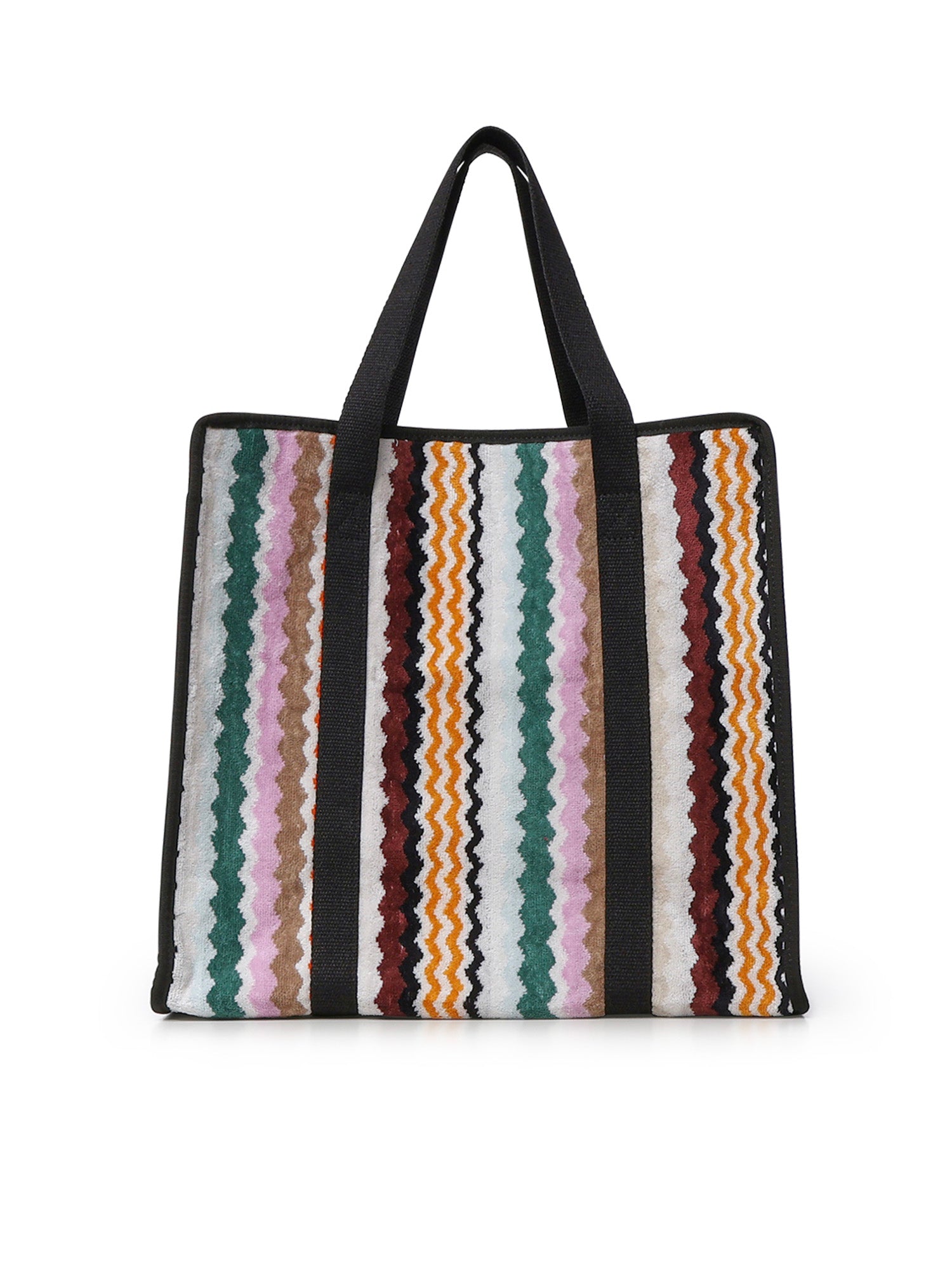 Borsa Aura in cotone zig zag 1F3OG00005 100 MISSONI HOME 