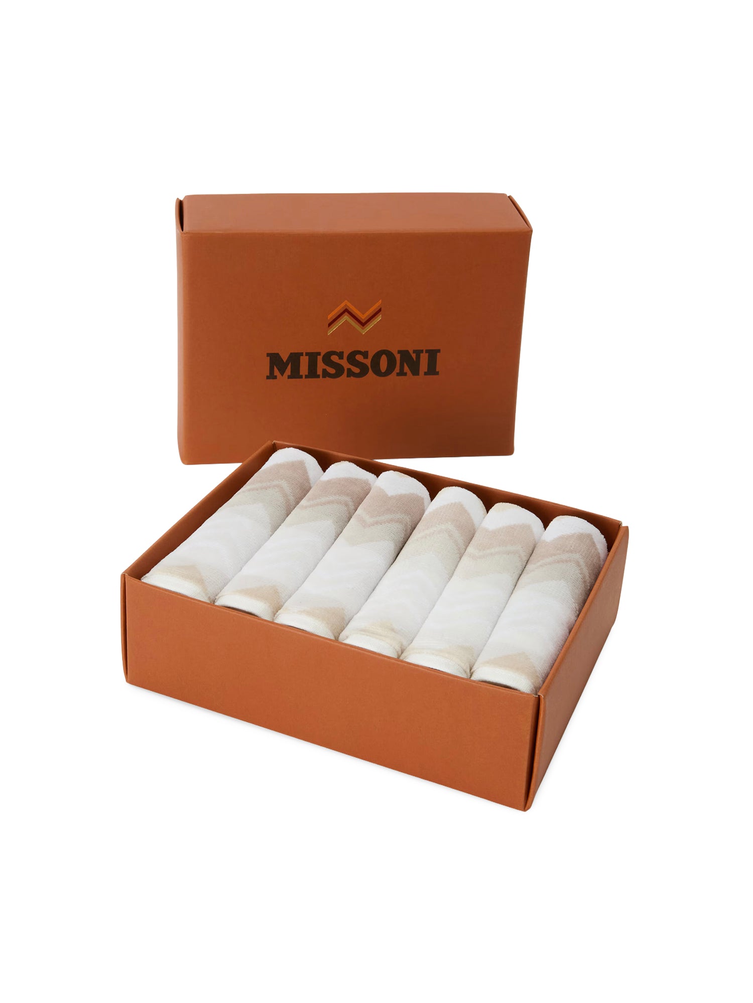 Set da sei di lavette Giacomo in cotone 1G3SP99904 21 MISSONI HOME 