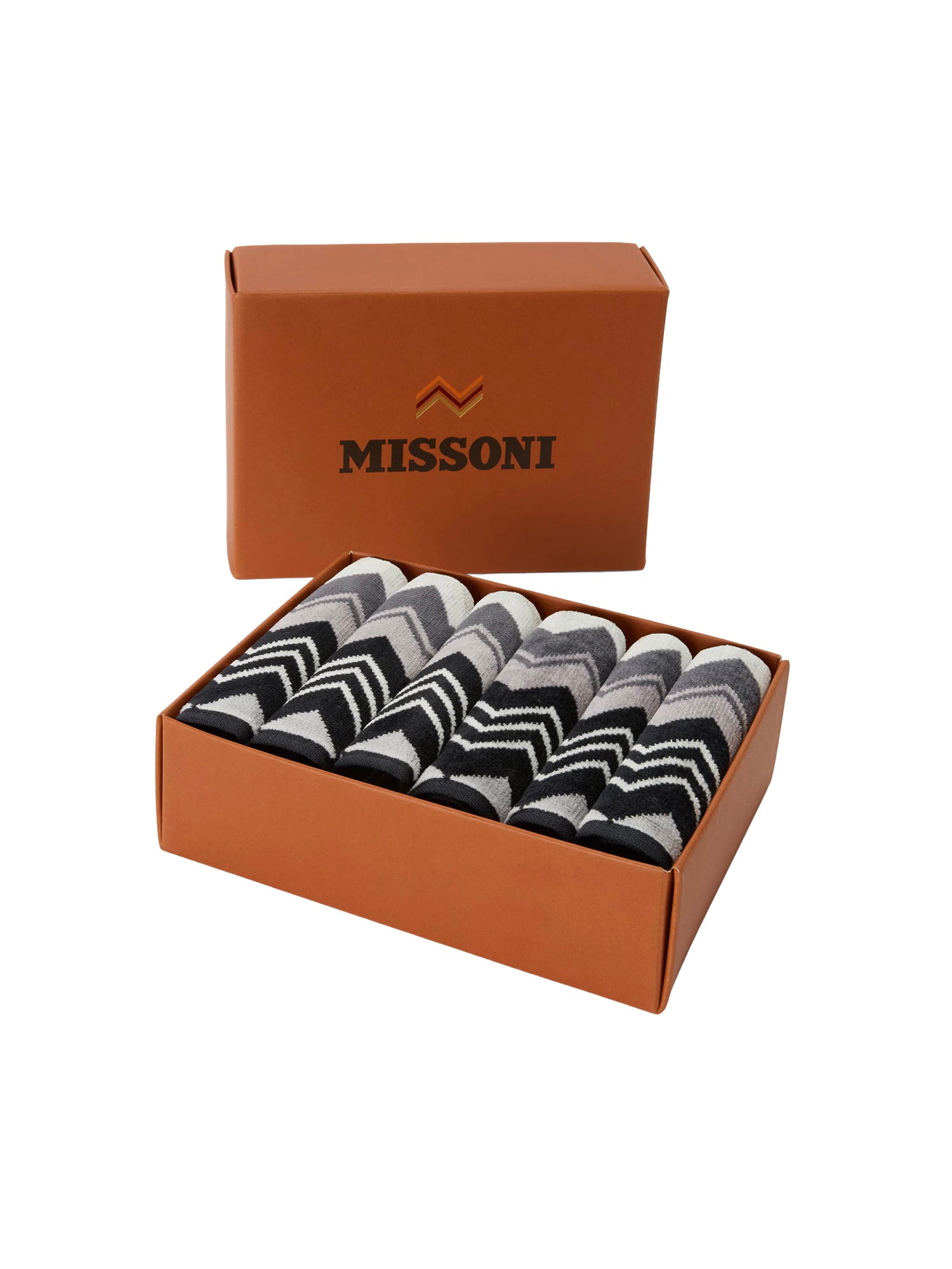 Set da sei di lavette Giacomo in cotone 1G3SP99904 32 MISSONI HOME 