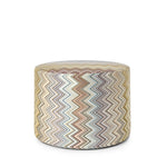 Pouf cilindrico Jarris motivo zig zag 1J4LV00066 148 MISSONI HOME 