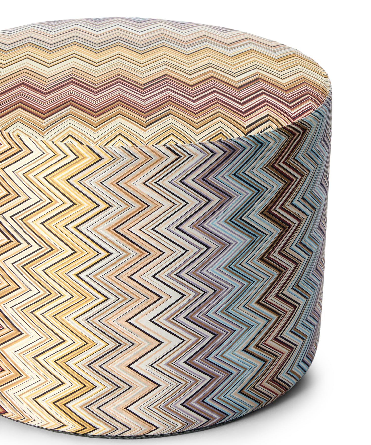 Pouf cilindrico Jarris motivo zig zag 1J4LV00066 148 MISSONI HOME 