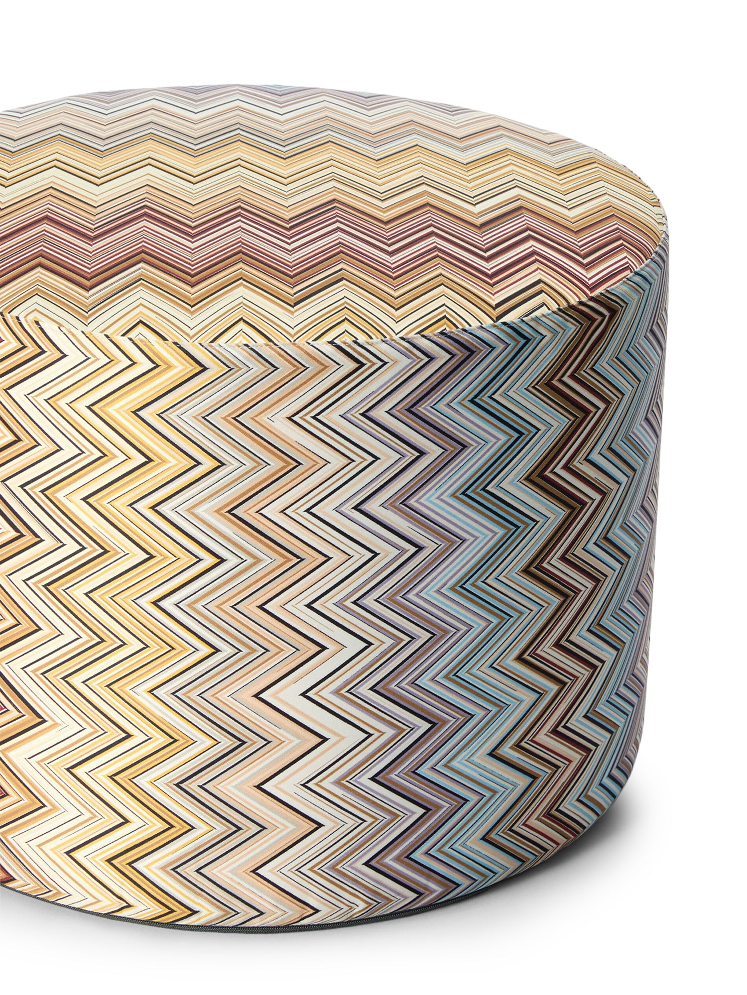 Pouf cilindrico Jarris motivo zig zag 1J4LV00066 148 MISSONI HOME 