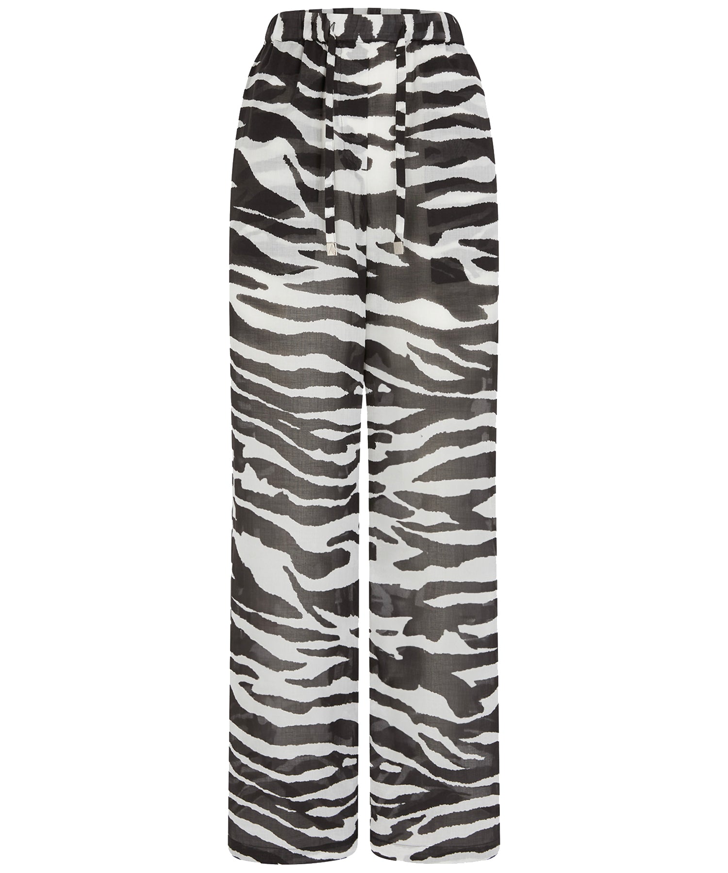 Pantaloni semi trasparenti con stampa zebra 250WCP00263 CCC082PR 020  THE Attico