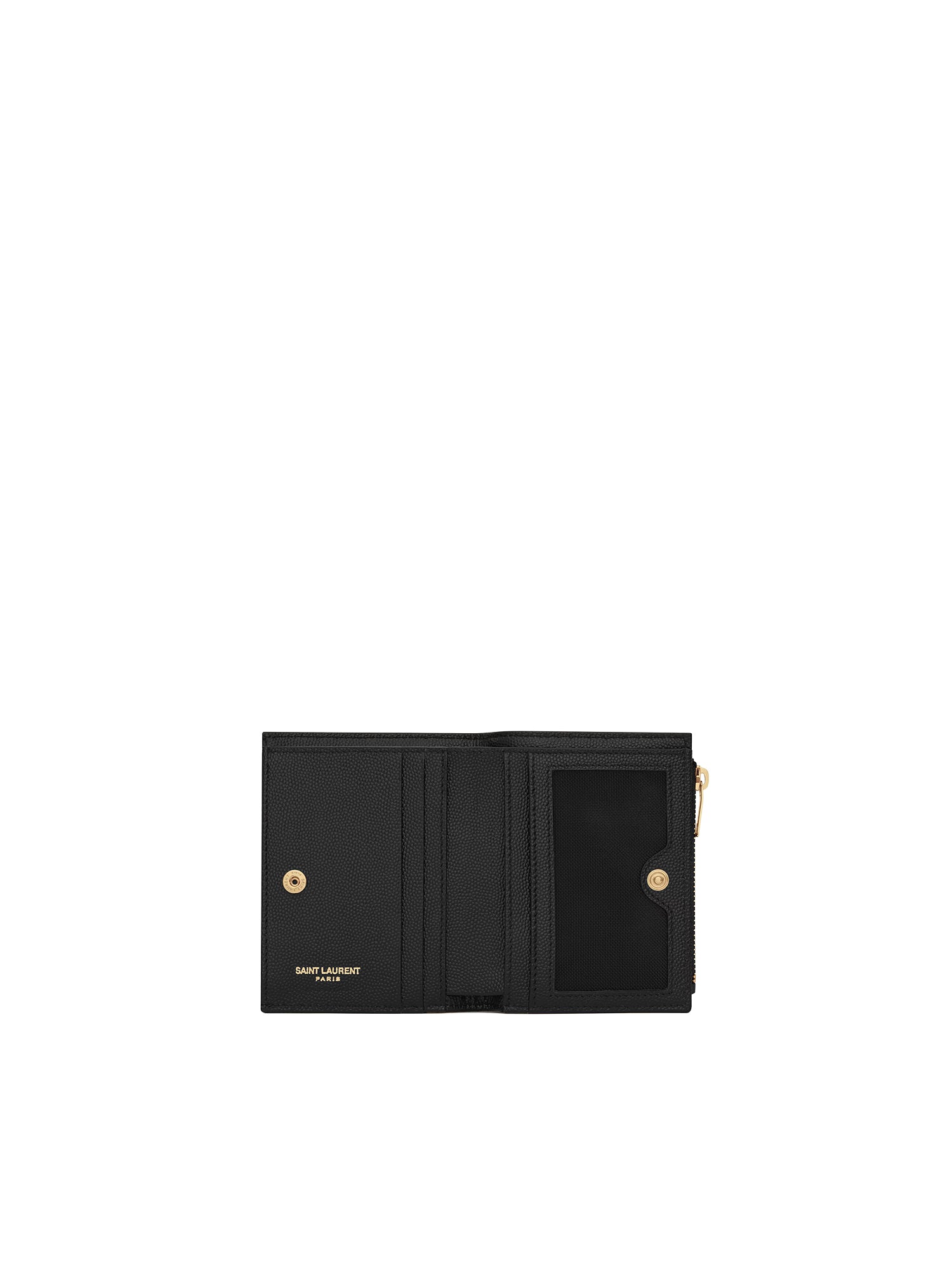 Portafogli COMPACT WALLET NERO 575879 BOW01 1000 1000 SAINT LAURENT