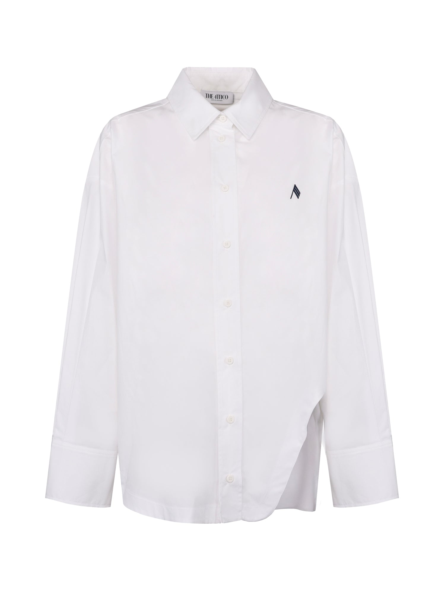 Camicie SHIRT WHITE/NAVY BLUE 251WCH00004 CCC052AA 870 870 THE Attico