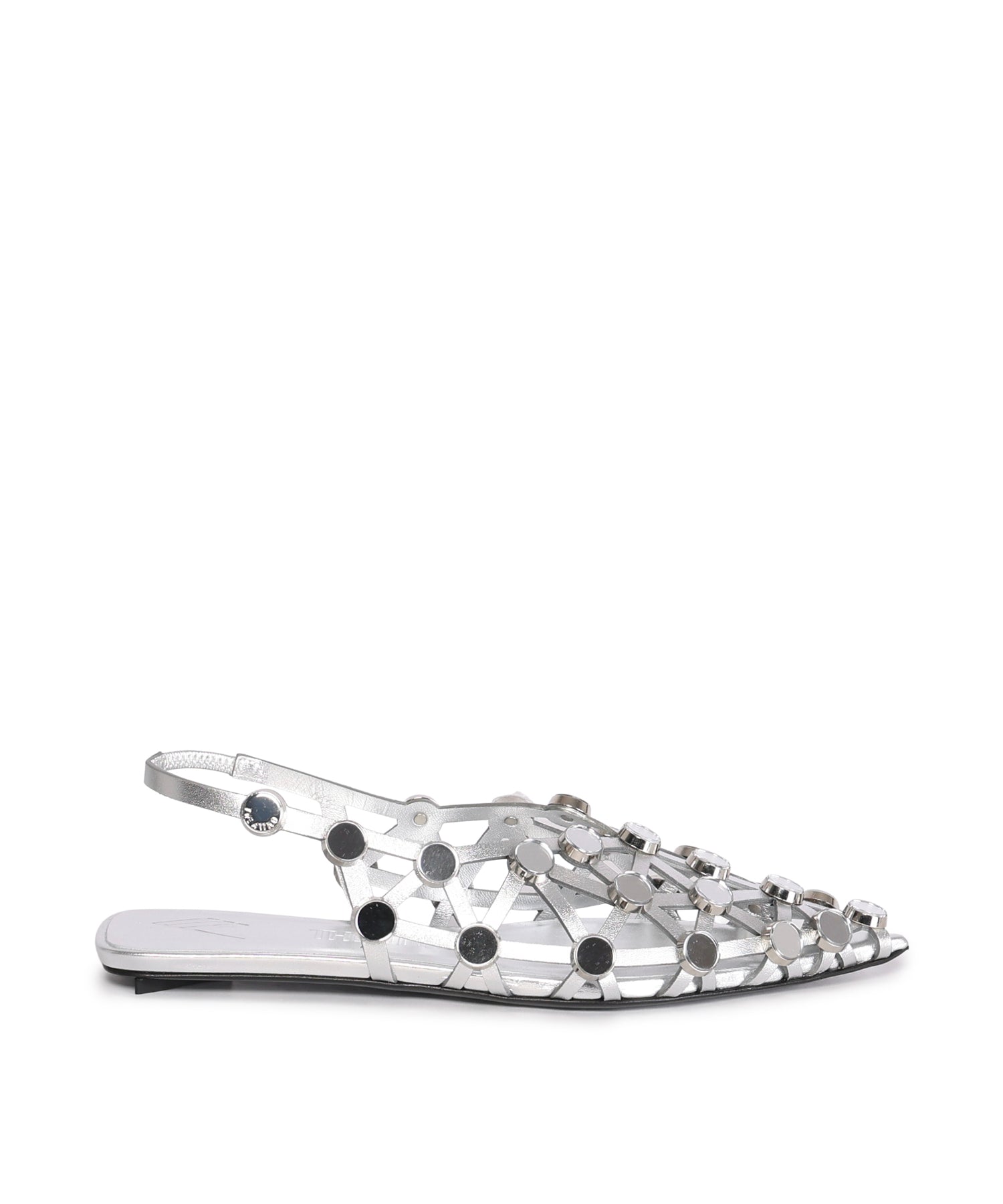 Ballerine 'GRID' BALLERINA SILVER 250WSH00801 LBT112SA 002 002 THE Attico
