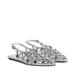 Ballerine 'GRID' BALLERINA SILVER 250WSH00801 LBT112SA 002 002 THE Attico