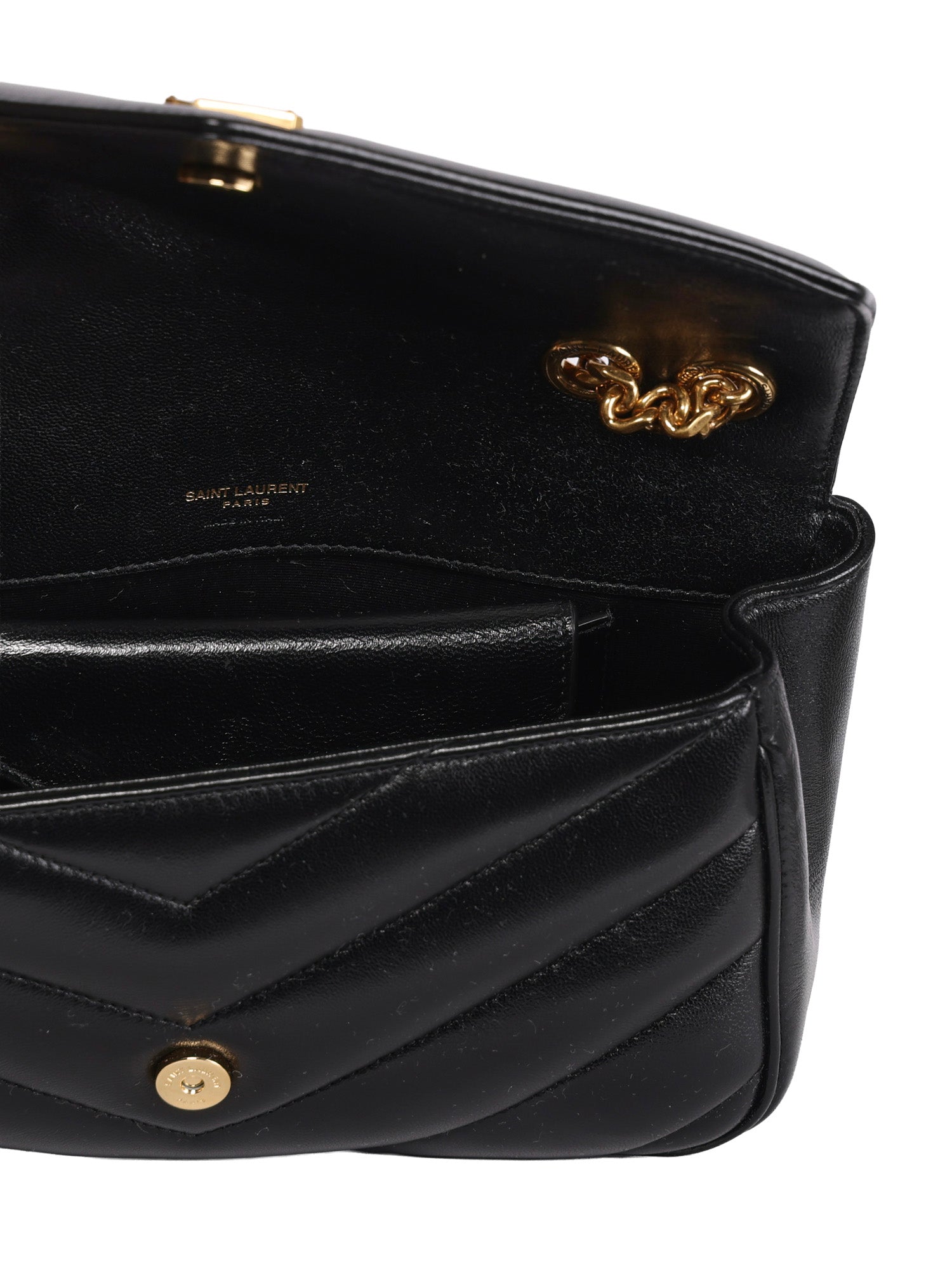 Borse YSL BAG S LOULOU WITH REMOVABLE TASSELS NERO 801437 AAEAX 1000 1000 SAINT LAURENT