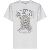 T-shirt BASIC JERSEY LEOPARD RELAXED T-SHIRT LEOPARD T4124 943 943 GANNI