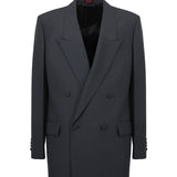 Giacca doppiopetto in panama tecnico