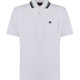 Polo in piquet di cotone con ricamo