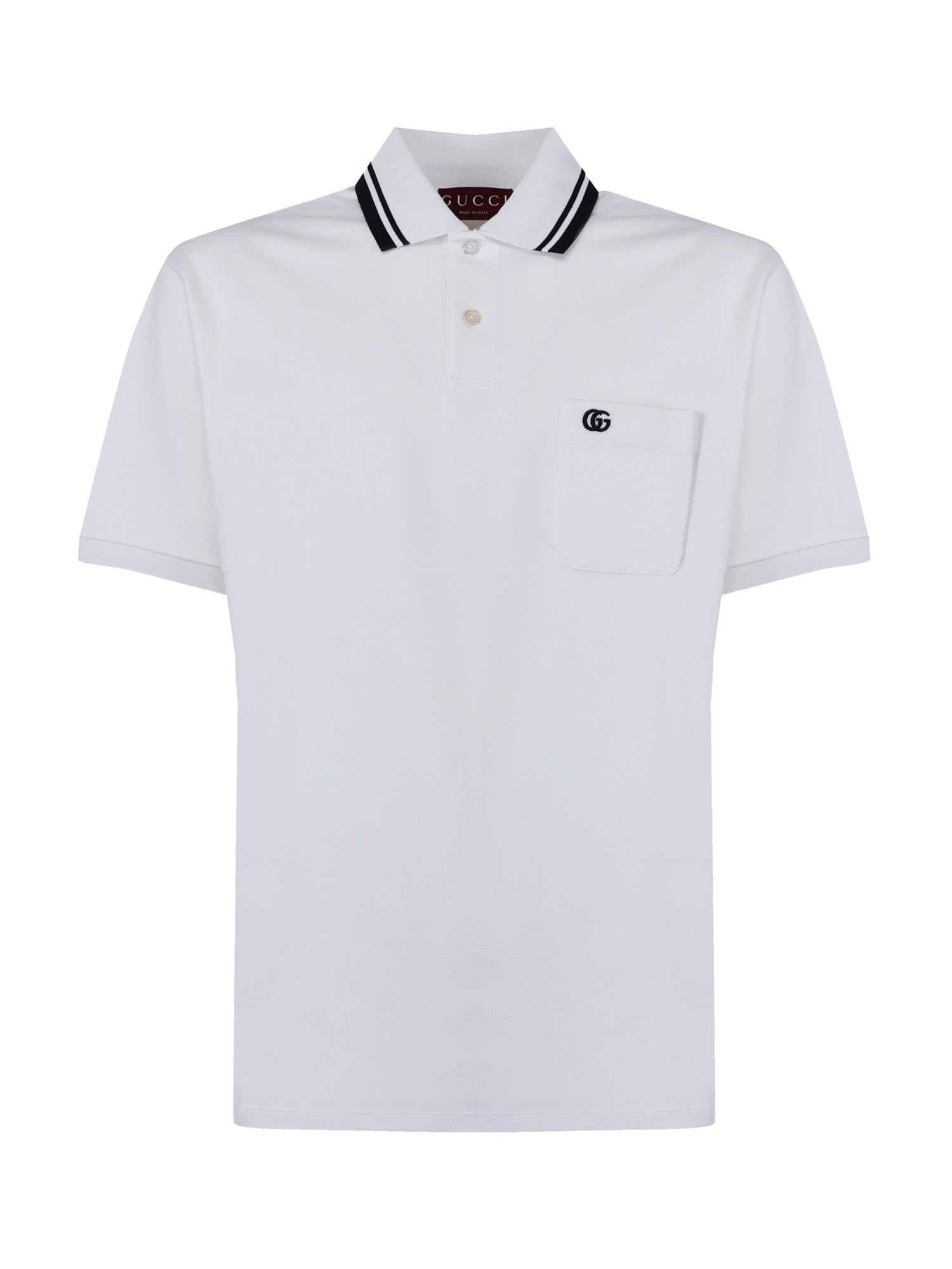 Polo in piquet di cotone con ricamo