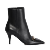 Stivaletto in pelle con morsetto