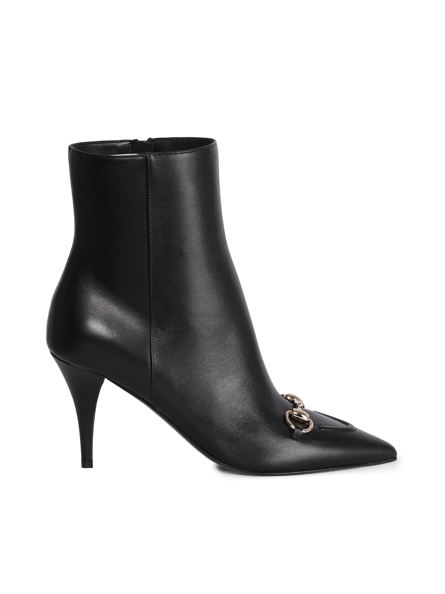 Stivaletto in pelle con morsetto