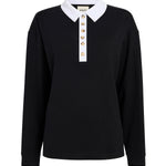 Maglieria FAITHFUL TOP BLACK / WHITE 24534219 W4219 294 KHAITE