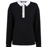 Maglieria FAITHFUL TOP BLACK / WHITE 24534219 W4219 294 KHAITE