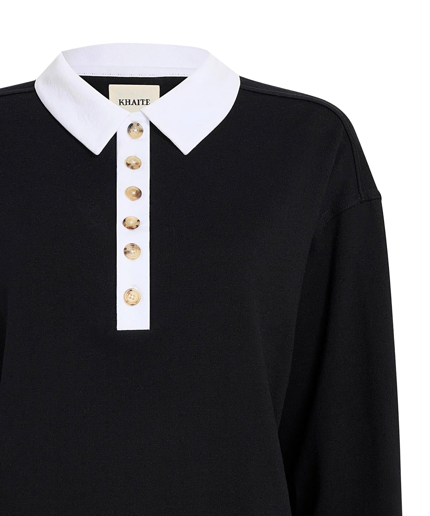 Maglieria FAITHFUL TOP BLACK / WHITE 24534219 W4219 294 KHAITE