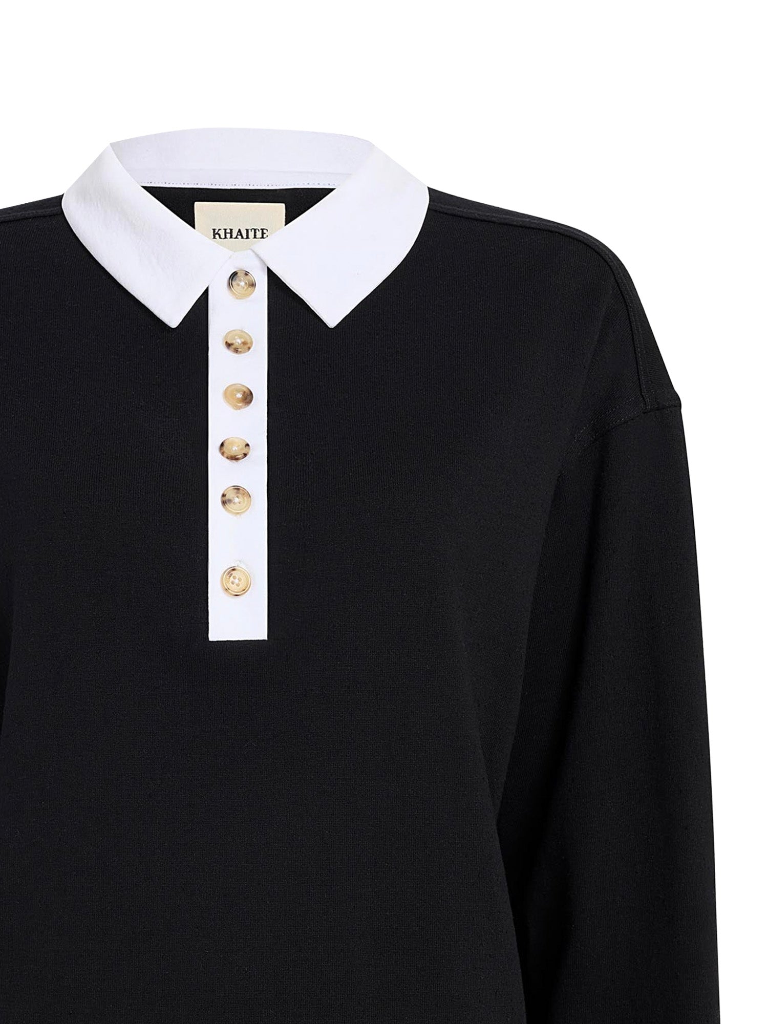 Maglieria FAITHFUL TOP BLACK / WHITE 24534219 W4219 294 KHAITE