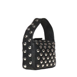 Borse ELENA SMALL HANDBAG W/ SILVER STUDS BLACK H2032 895 L895 200 KHAITE