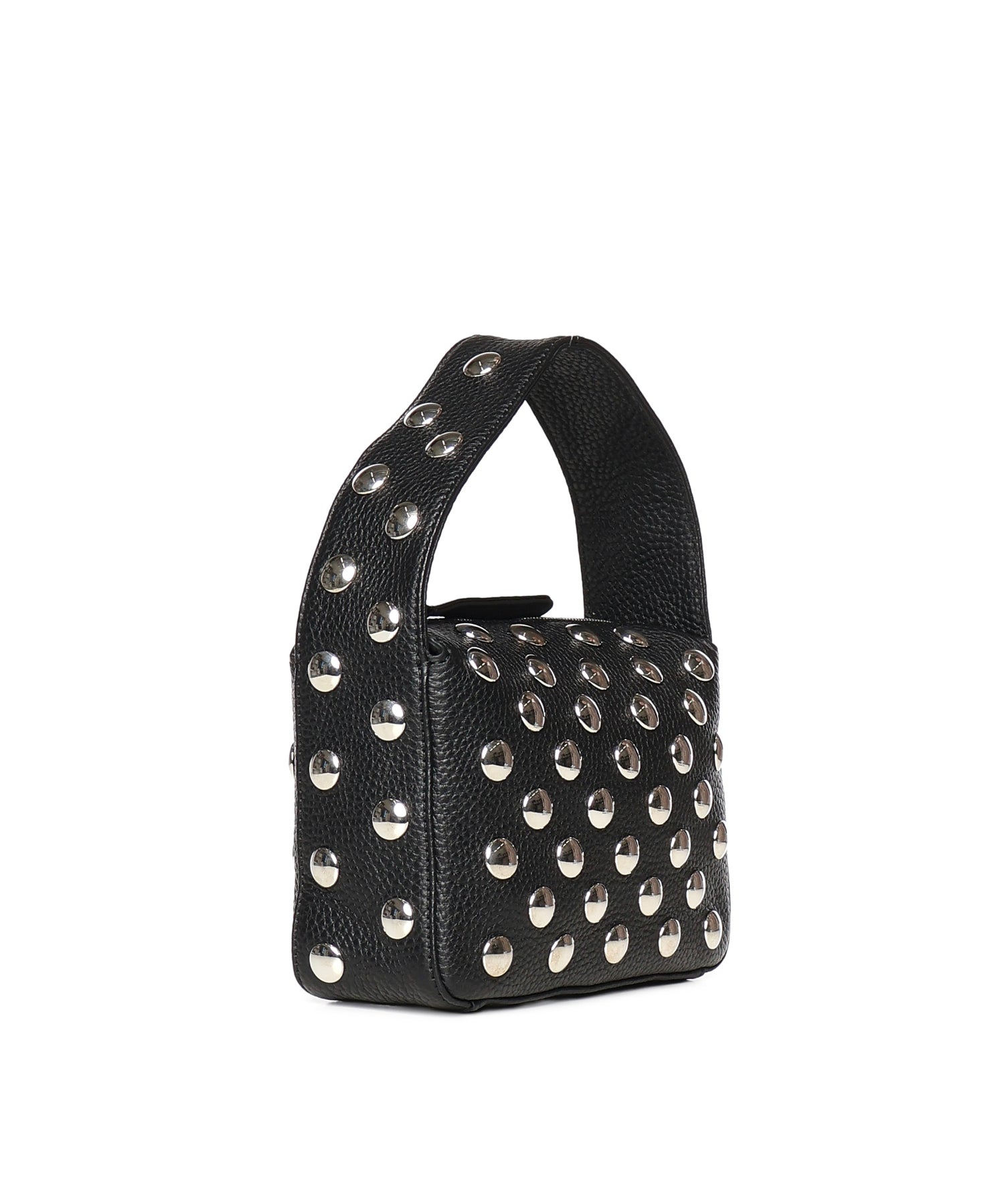 Borse ELENA SMALL HANDBAG W/ SILVER STUDS BLACK H2032 895 L895 200 KHAITE