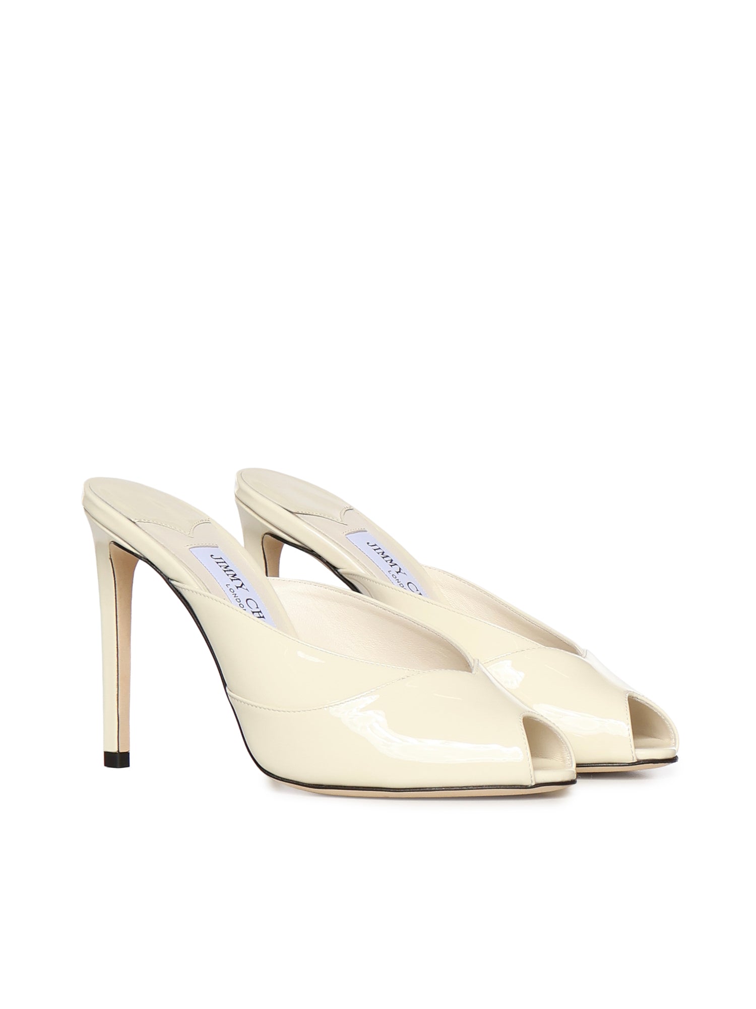 Calzature BRIGITTE MULE 100 BRIGITTE MULE 100 PAT LATTE JIMMY CHOO