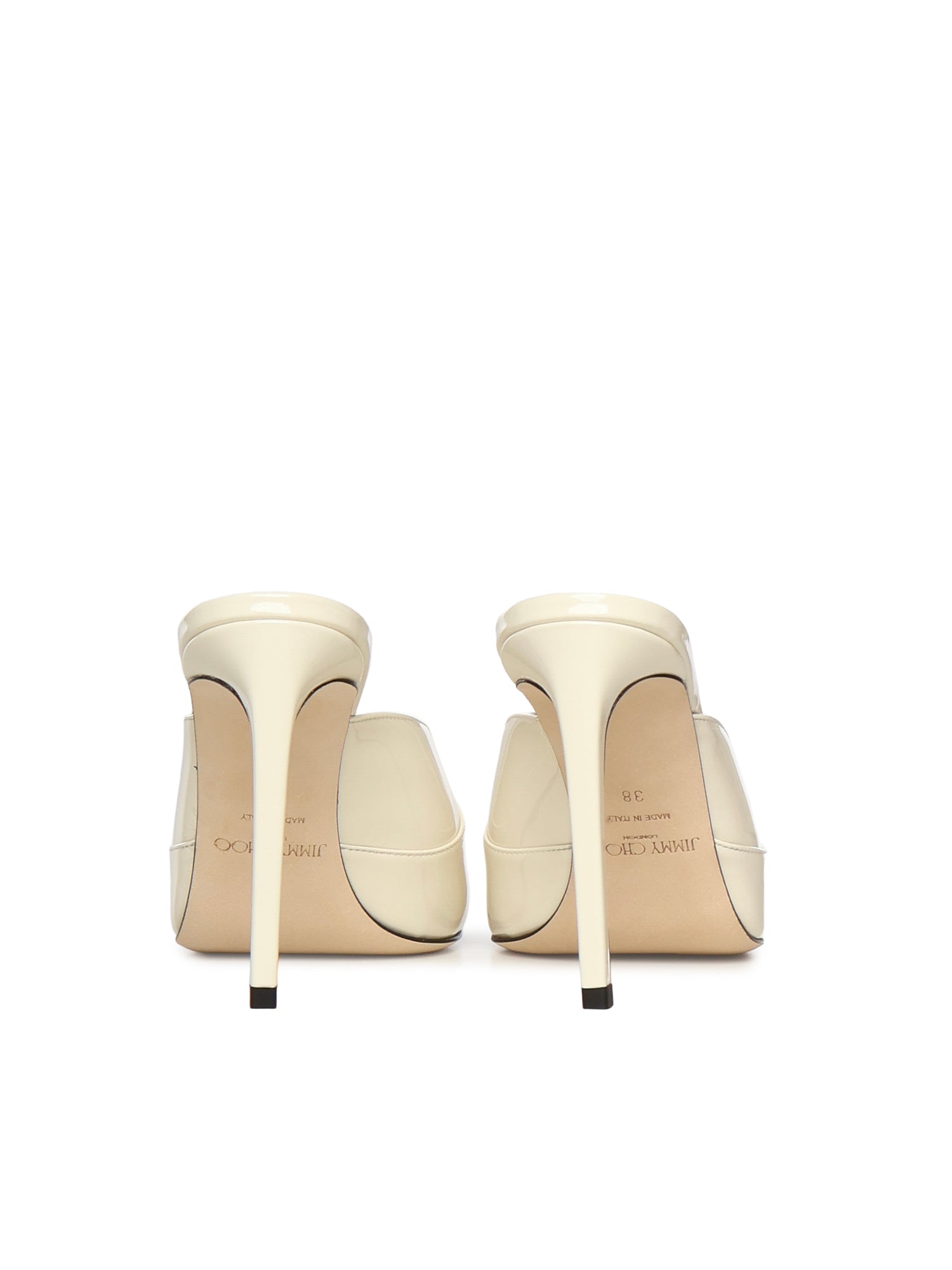 Calzature BRIGITTE MULE 100 BRIGITTE MULE 100 PAT LATTE JIMMY CHOO