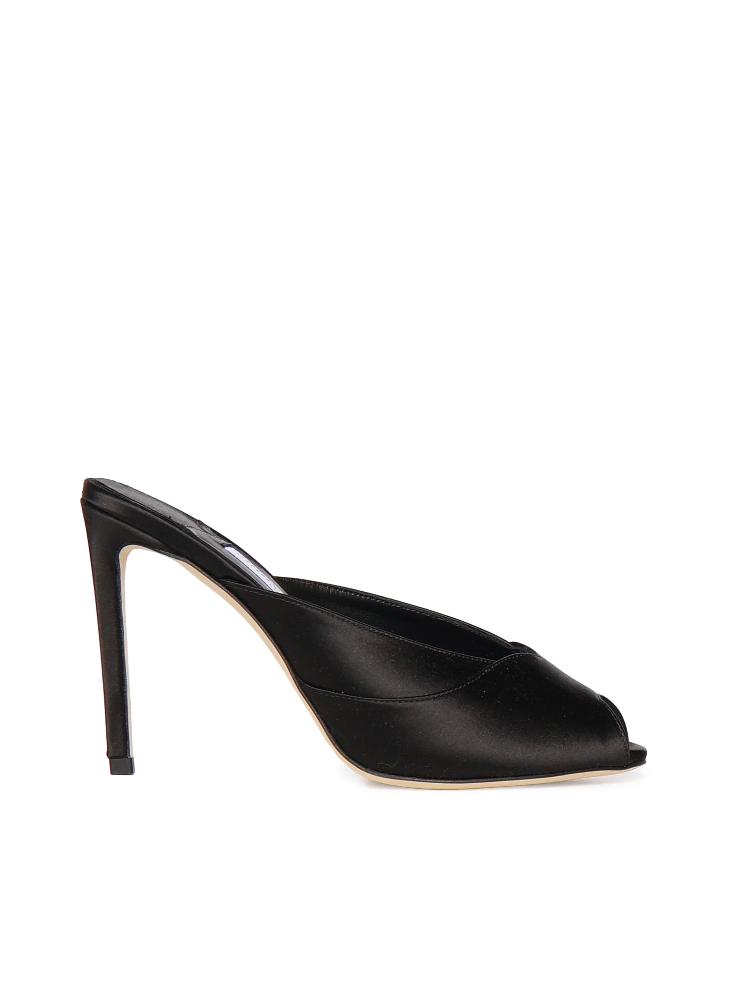 Calzature BRIGITTE MULE 100 BRIGITTE MULE 100 SAT BLACK JIMMY CHOO