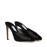 Calzature BRIGITTE MULE 100 BRIGITTE MULE 100 SAT BLACK JIMMY CHOO
