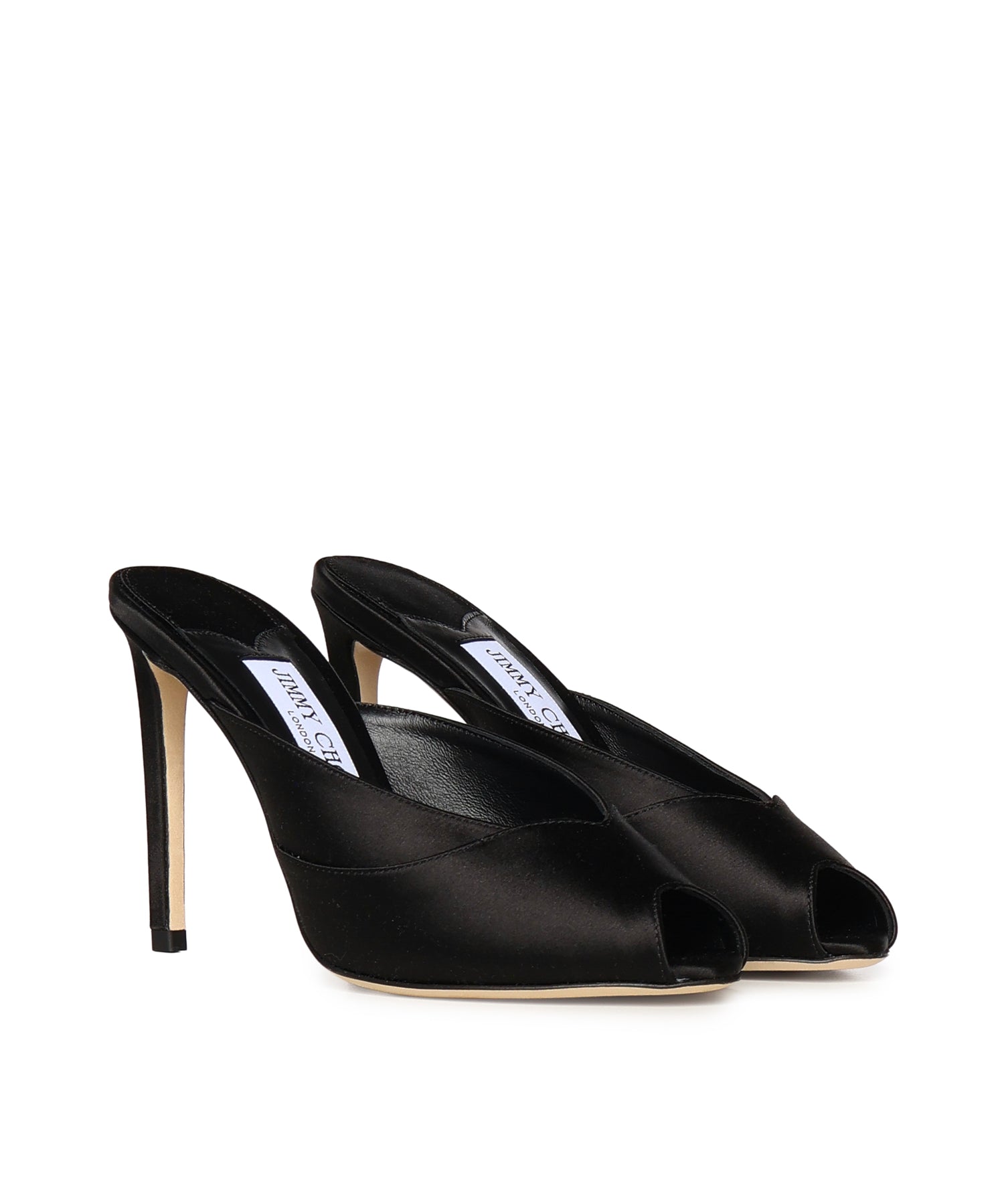 Calzature BRIGITTE MULE 100 BRIGITTE MULE 100 SAT BLACK JIMMY CHOO