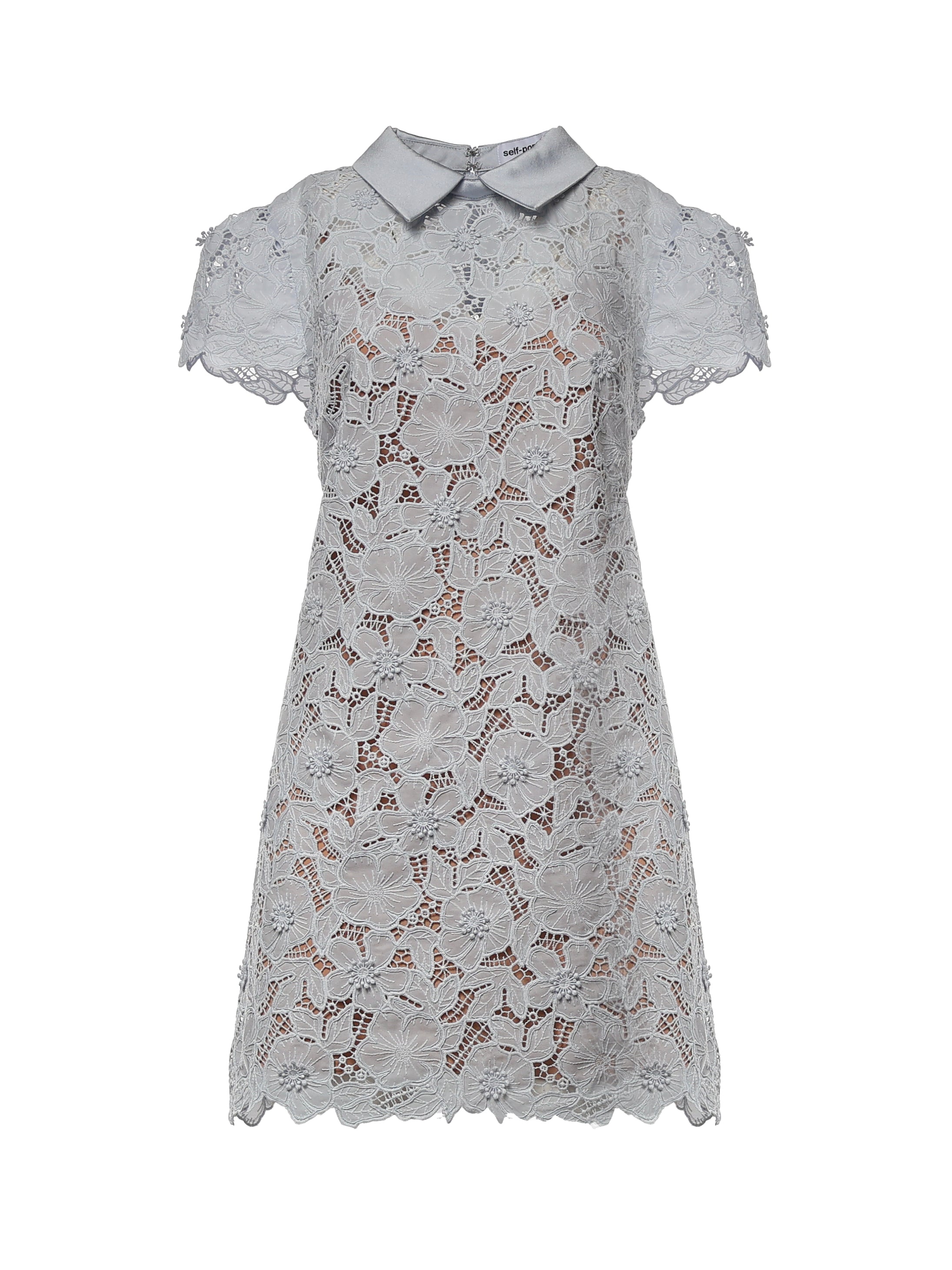 Abiti BLUE GUIPURE LACE MINI DRESS RS26 171S BL BLUE SELF-PORTRAIT