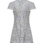 Abiti BLUE GUIPURE LACE MINI DRESS RS26 171S BL BLUE SELF-PORTRAIT