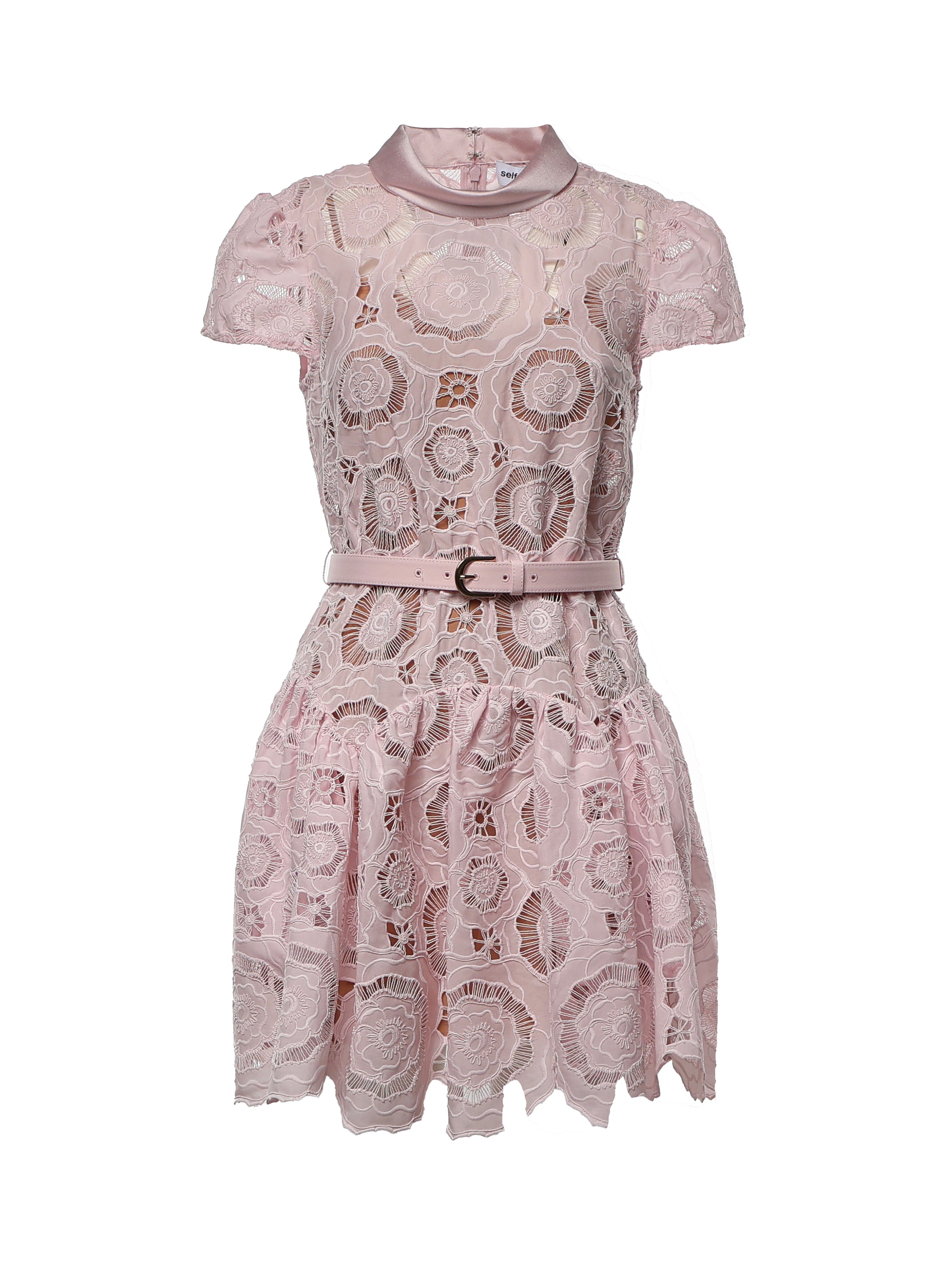 Abiti PINK FLORAL LACE  MINI DRESS RS26 167S P PINK SELF-PORTRAIT