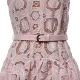 Abiti PINK FLORAL LACE  MINI DRESS RS26 167S P PINK SELF-PORTRAIT