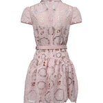 Abiti PINK FLORAL LACE  MINI DRESS RS26 167S P PINK SELF-PORTRAIT