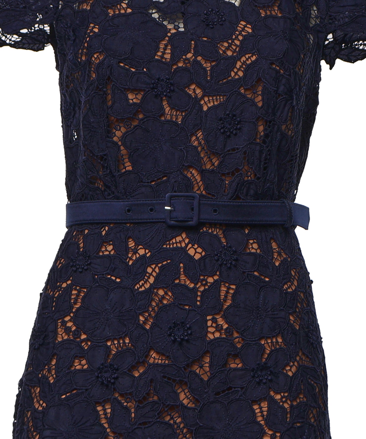 Abiti NAVY GUIPURE LACE MIDI DRESS RS26 171M N NAVY SELF-PORTRAIT