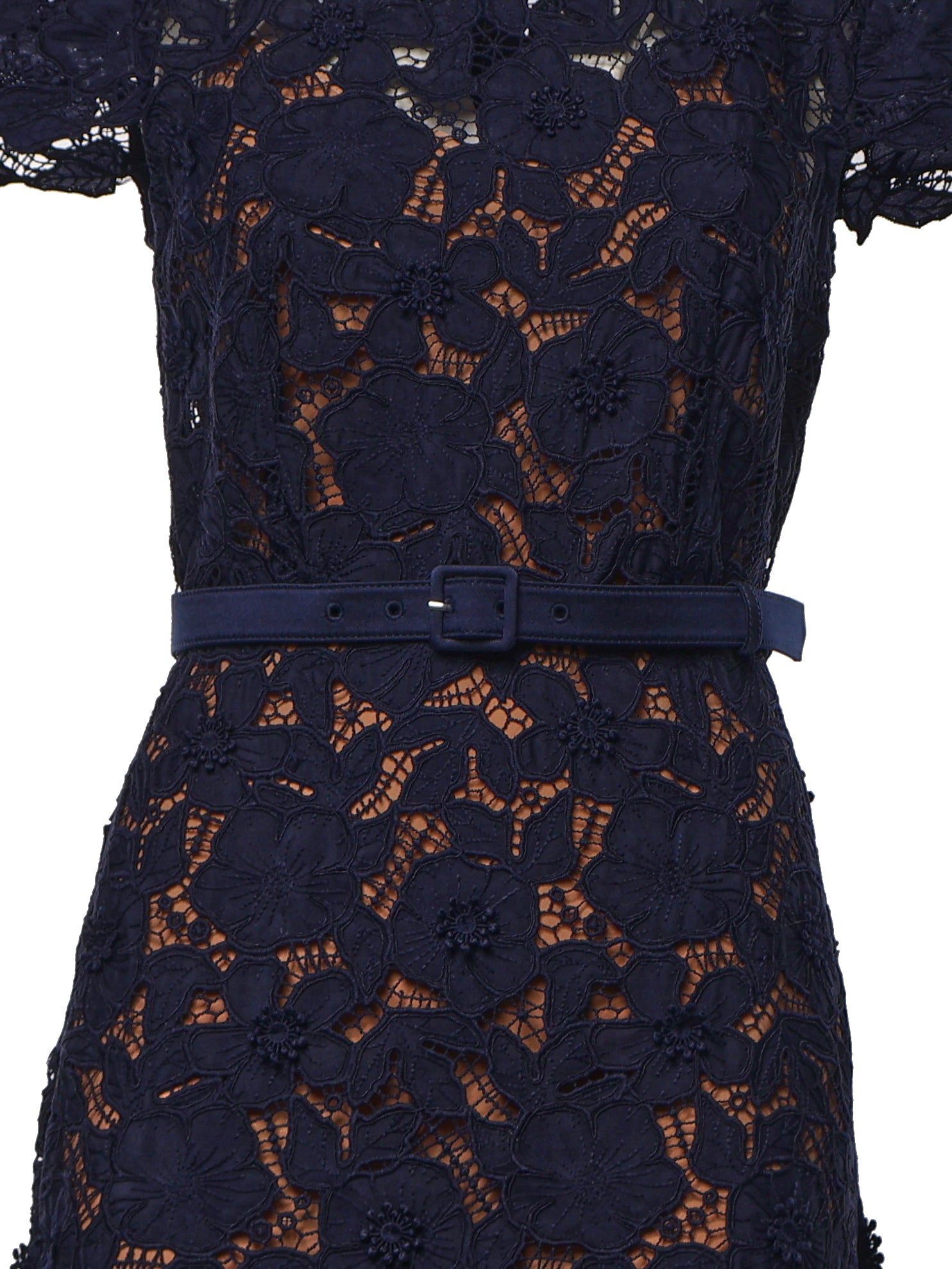 Abiti NAVY GUIPURE LACE MIDI DRESS RS26 171M N NAVY SELF-PORTRAIT