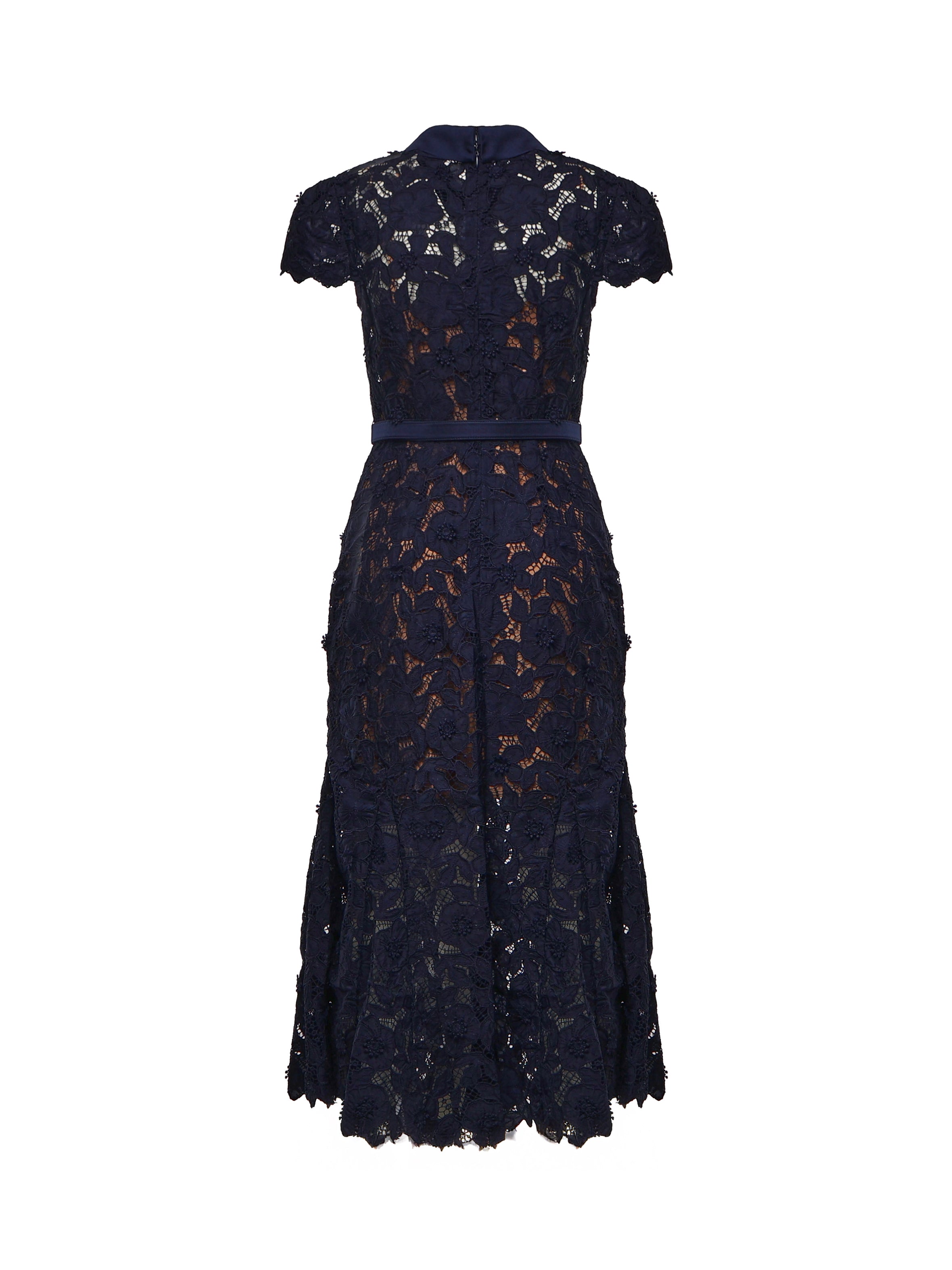 Abiti NAVY GUIPURE LACE MIDI DRESS RS26 171M N NAVY SELF-PORTRAIT