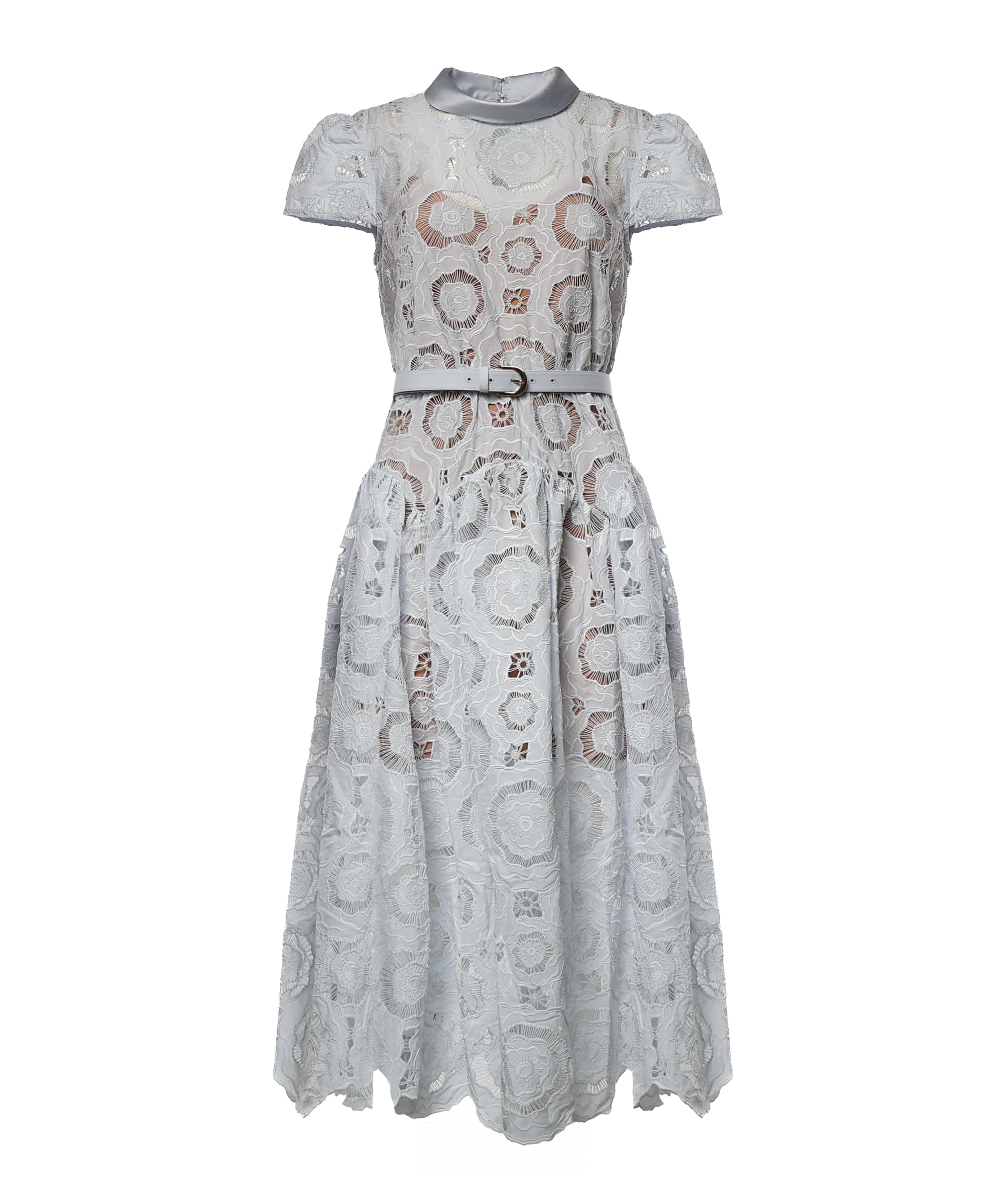 Abiti BLUE FLORAL LACE  MIDI DRESS RS26 167MB BL BLUE SELF-PORTRAIT